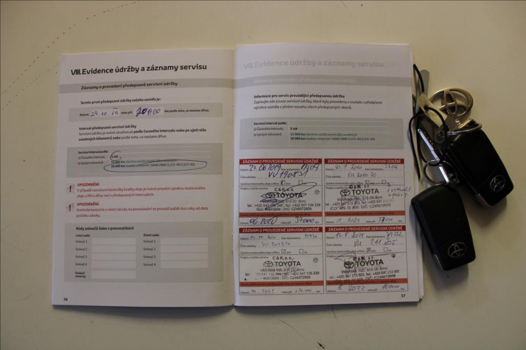 2018 – Toyota Avensis – 2,0 D  1.maj. ČR, serviska