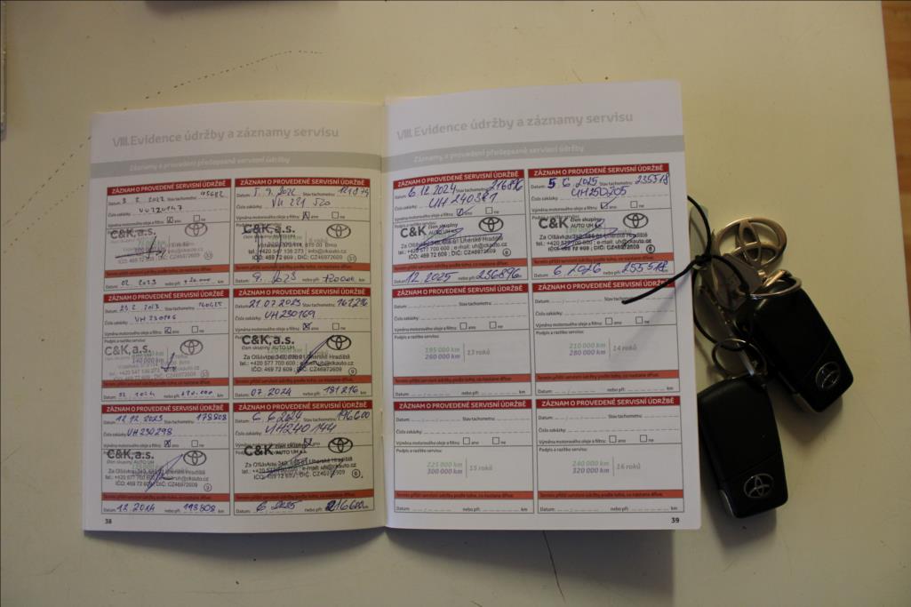 2018 – Toyota Avensis – 2,0 D  1.maj. ČR, serviska