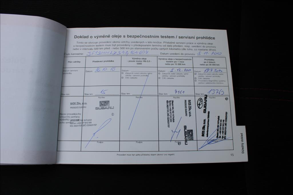2010 – Subaru Forester – 2,0 D  1.maj. ČR, 83.252 km
