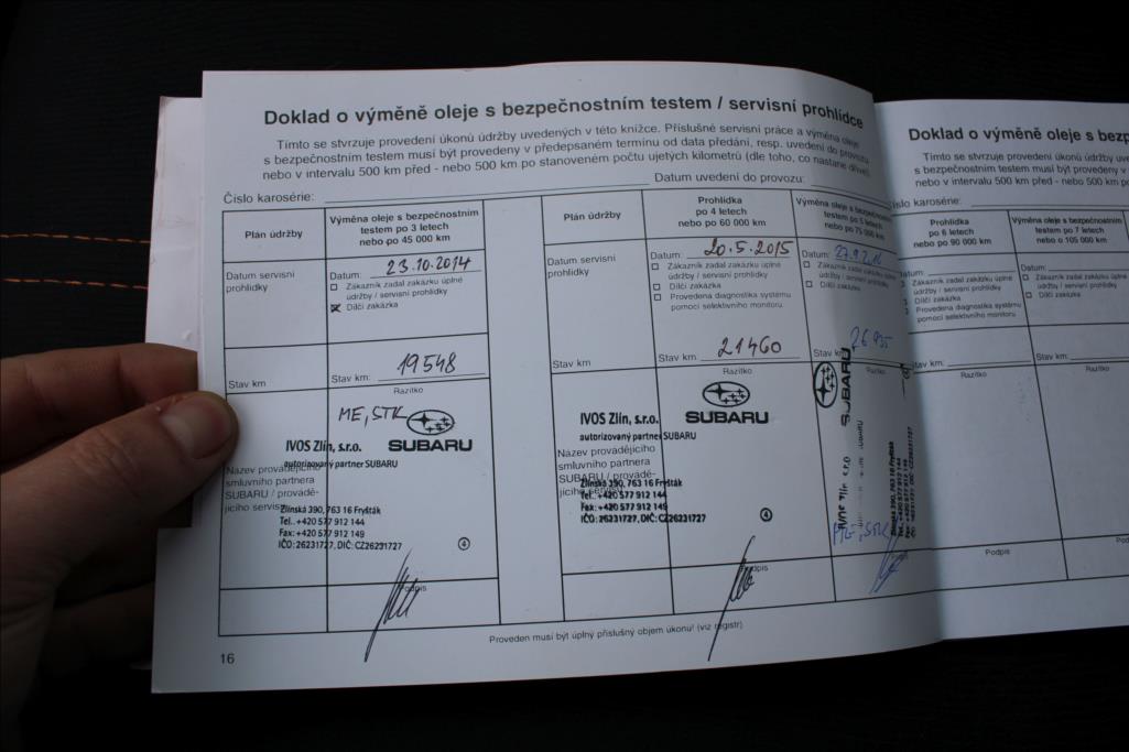 2010 – Subaru Forester – 2,0 D  1.maj. ČR, 83.252 km